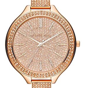 Michael Kors Rose Gold Glitz Bracelet Watch